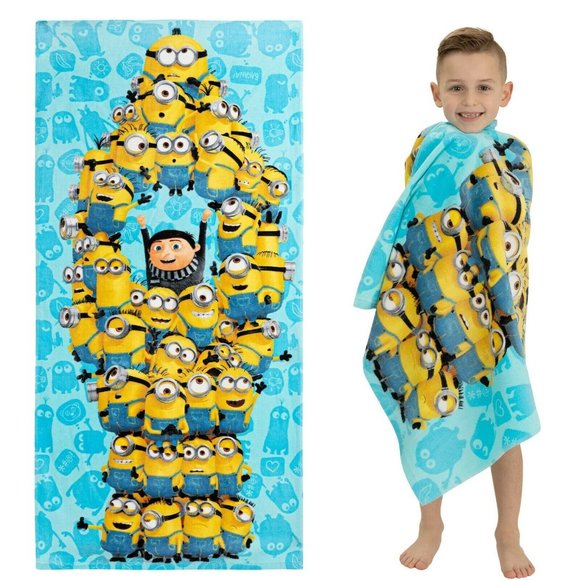 MINIONS | Kids | Beach Towel | 28 x 58 inches - Picture 1 of 5